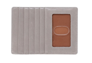 Euro Slide Card Case, Polished Leather