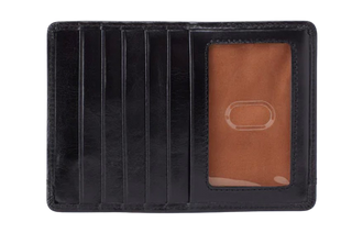 Euro Slide Card Case, Polished Leather
