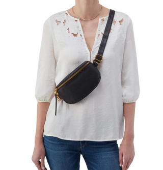 Fern Belt Bag, Pebbled Leather