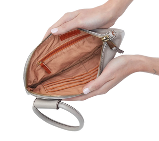 Sable Wristlet, Polished Leather