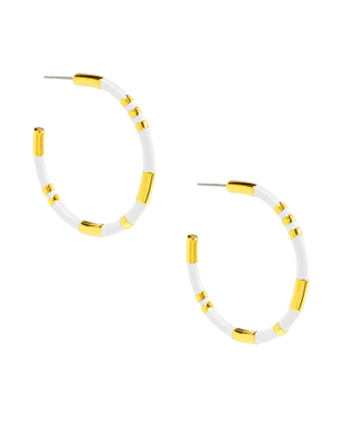 Enamel Cleopatra Hoop Earring Jewelry