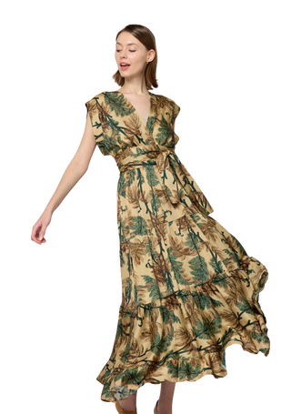 Mishal Dress, Forest Leaf