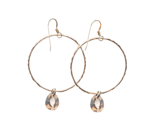 ER-26 Large Circle Drop Earrings