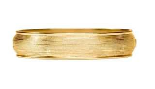 Cobblestone Hinge Bangle - Gold
