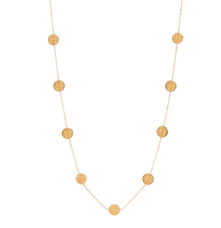 Valencia Delicate Station Necklace, Gold OS