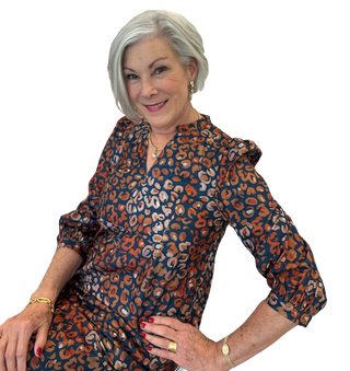 Corduroy Front Yoke Dress, Fall Leopard
