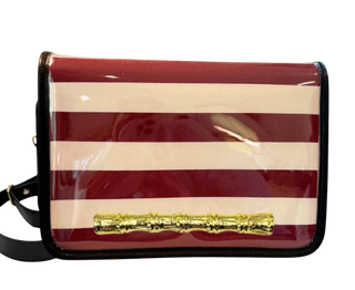 Clear Gameday Stadium Bag, Maroon Thick Stripe w/ Bamboo