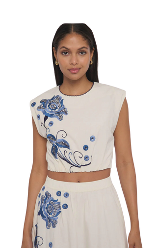 Cambrie Tank, Kimber Embroidery