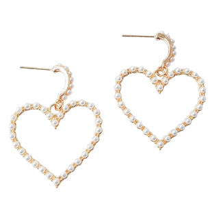 Pearl Post w/ Pearl Open Heart