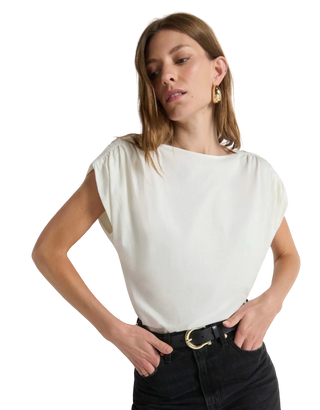 Rebecca Boatneck Tee, Porcelain