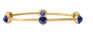 Milano Luxe Bangle, Iridescent Sapphire Blue