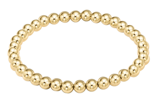 Classic Gold Bead Bracelet 5mm