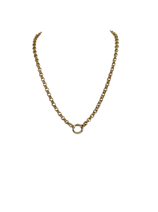 Large Rolo w/ Pave Ring