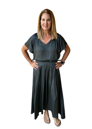 Diaz Skirt, Pewter