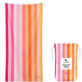 Large Quick Dry Multi Color Striped Beach Towel