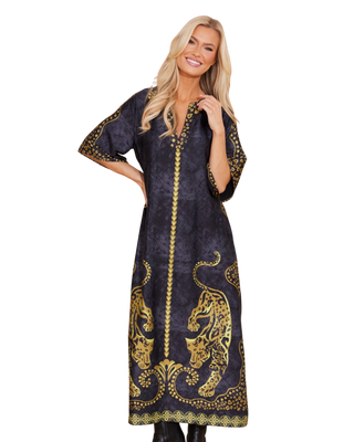 Delaney Dress, Pouncing Panther