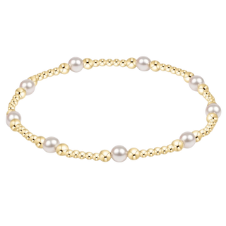 Purpose Pearl 4mm Gold Bracelet
