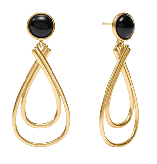 Essex Stone Earring - Obsidian Black