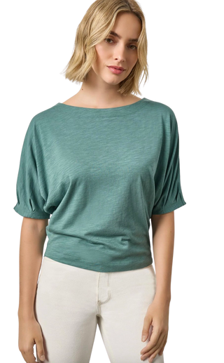 Darted Sleeve Dolman Wedge, Eucalyptus