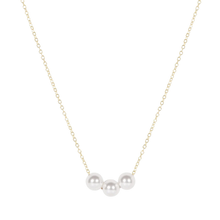 16" Necklace Gold Joy Pearl
