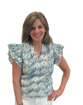 Short Sleeve Top, Light Blue