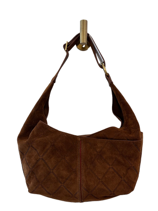 Tom Zip Med, Chocolate Diamond Suede