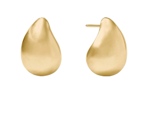Wave Earring, Gold Small