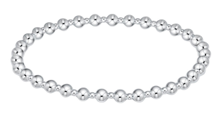 Classic Grateful 4mm Bead Bracelet - Sterling