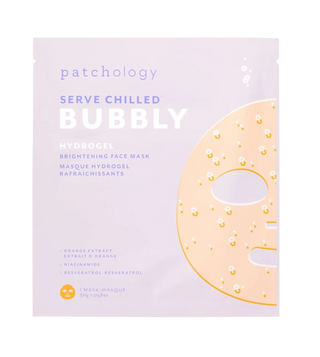 Served Chilled Bubbly Brightening Hydrogel Mask