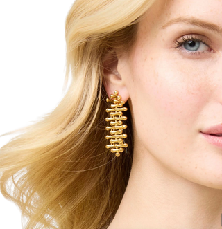 Bamboo Earring, Gold OS
