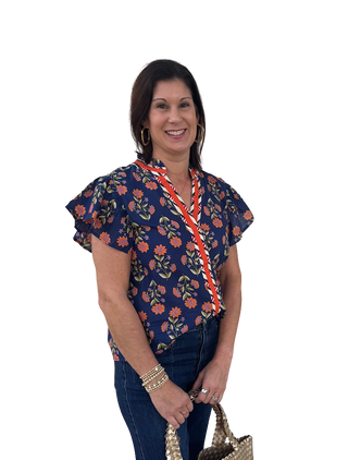 Flutter Slv Top SRT1979, Navy