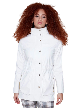 R3895-E2183 100% Waterproof Rain Jacket, Ivory