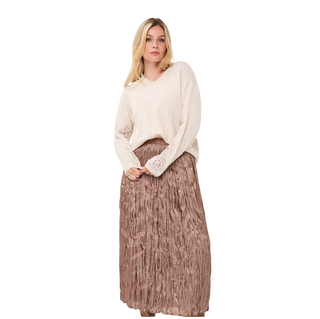 Plisse Skirt, Sand