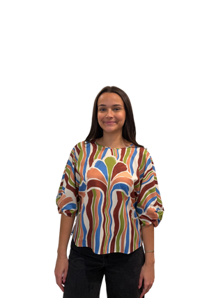 Twisted Cuff Top, Harvest Brush