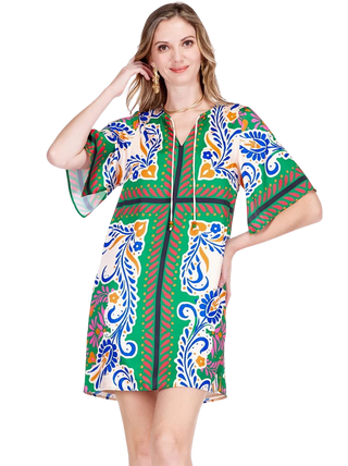 Kimono Tunic, Artistic Scarf