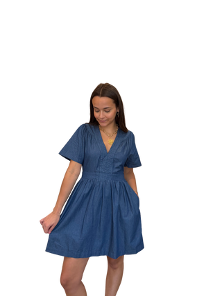 Short Sleeve Denim Dress, DB