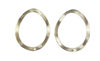 Dreamweaver Studs, Brushed 18K Gold