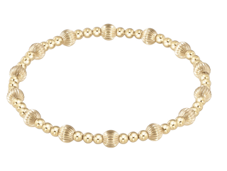 Dignity Sincerity Gold 5mm Bracelet - Pearl