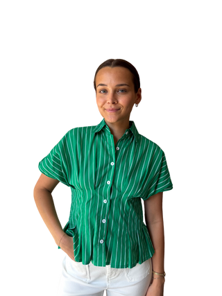 Tailor Shirt, Clover Stripe