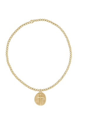 Classic Gold 2mm Bead Bracelet - Inspire Small Gold Charm