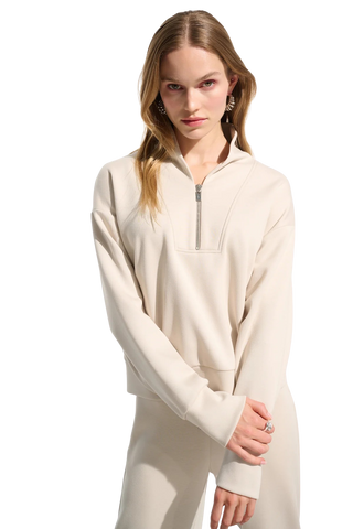 Scuba Jersey Sweatshirt, Moonstone