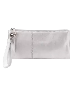 Vida Wristlet, Metallic Leather
