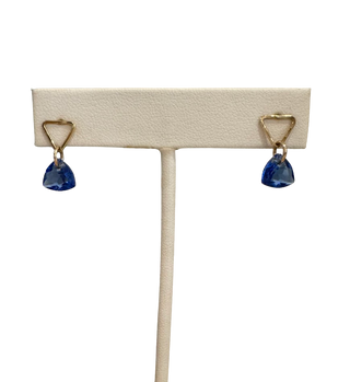 ST-45 Trillion Cut Studs, Sapphire