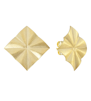 Radiance Studs, Shiny 18K Gold