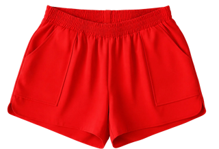 Pull-on Short, Red