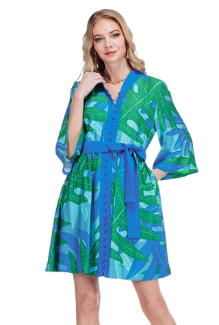 Trim Buttons Dress, Fernfall