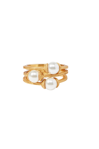 Calypso Trio Ring, Pearl