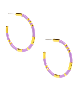 Enamel Cleopatra Hoop Earring Jewelry