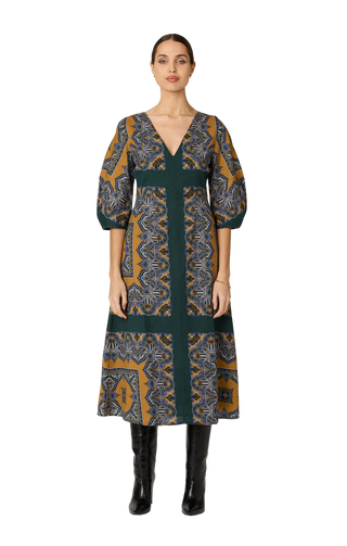 Mercedes Mini Dress, Mercado Print