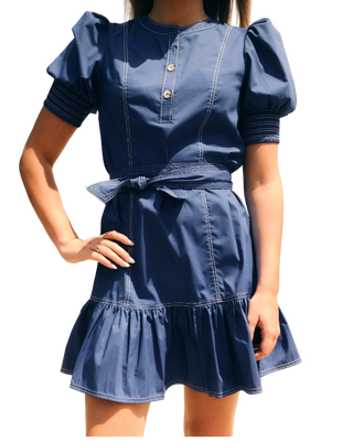 GD26 Bonnie Mini Dress, Navy
